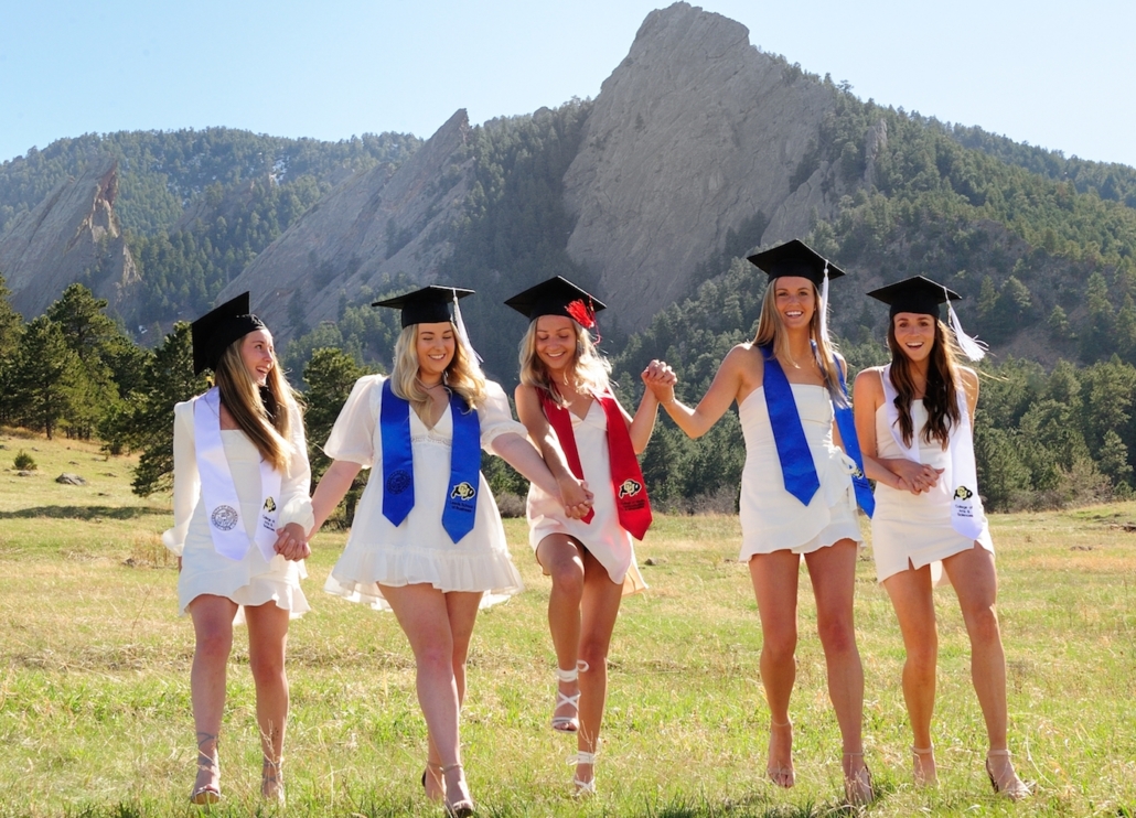 CU Boulder Graduation Portraits on Campus and Chautauqua Kiefel