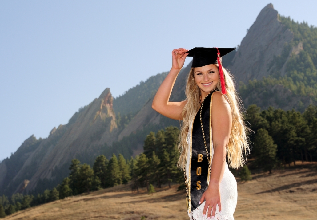 CU Boulder Graduation Portraits Kiefel Photography in Boulder, CO